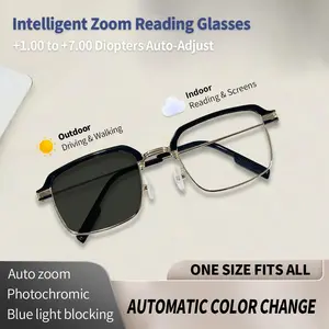Auto-Adjusting  Reading Glasses-Anti-Blue Light, UV Protection, Photochromic Glasses | Perfect for Work, Travel & Everyday Comfort