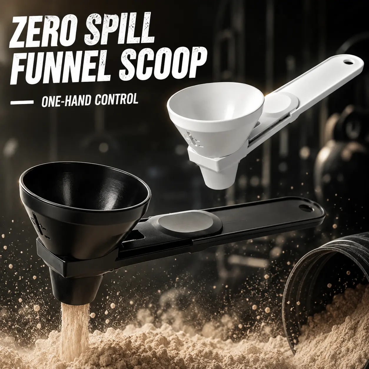 【Buy 1 Get 1 Free】 BPA-Free Plastic 2-TBL Measuring Scoop Coffee-Making Tools - Leak-Proof Sliding Powder Scoop, Versatile Use for Protein, Coffee Maker, High-Quality Kitchen Utensil, Ideal Father's Day Gift, Suitable for Powdered Yeast