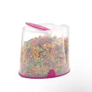 Cereal Container 5.3L with Lid Opening Canister, Ideal for Cerealsl & Storing Glass Jar Airtight