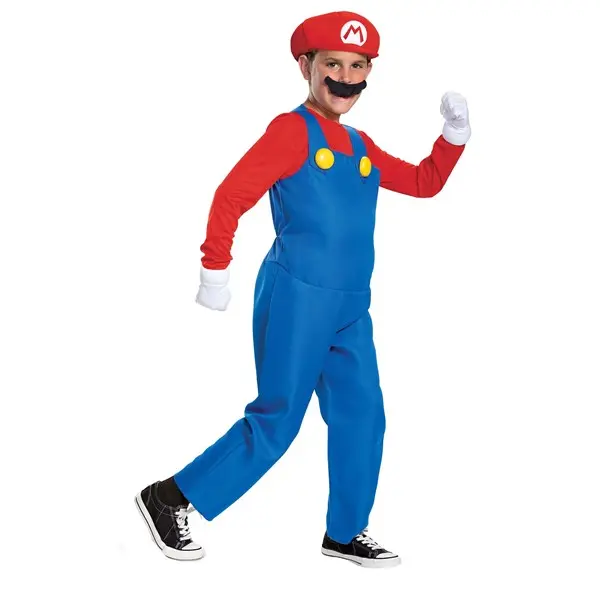 The Super Mario Brothers Boys Mario Deluxe Costume