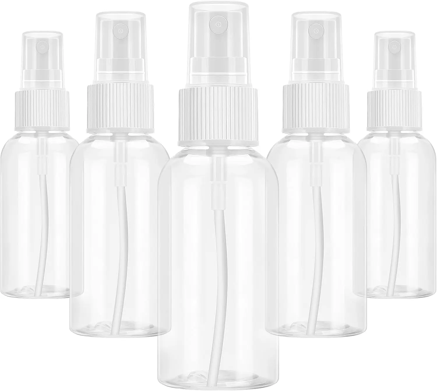 5 Pack Spray Bottle, 50ml Small Spray Bottle, Fine Mist Empty Travel Bottles, Reusable Plastic Mini Travel Bottle For Liquid Cosmetic for Personal Care, Cleaning