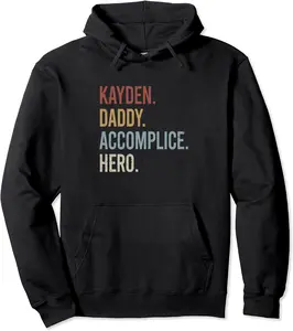 Kayden Daddy Accomplice Hero Retro Style Vintage Pullover Hoodie - Emilyschwe Shop 32B09FL5NJVN
