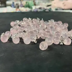 apple pendant  rose quartz