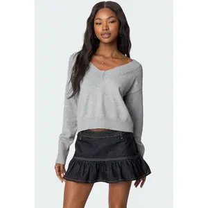 Eli Oversized V Neck Sweater