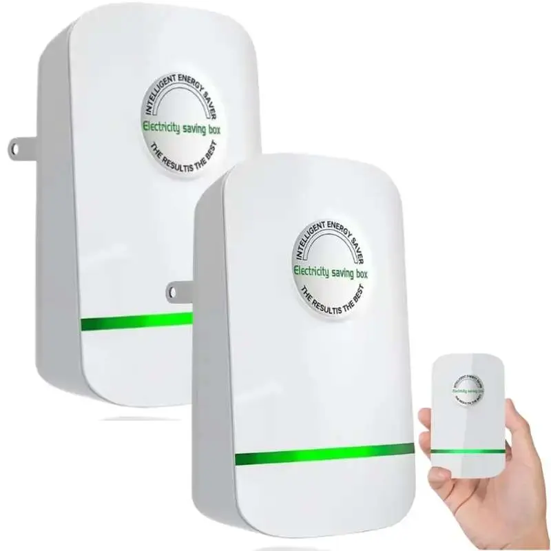 Wall-plug-in power device, voltage stabilizer adapter with current balancing and overcurrent protection, 90–250 V US plug power conditioner for home and office, Us Standard Plug, Abs