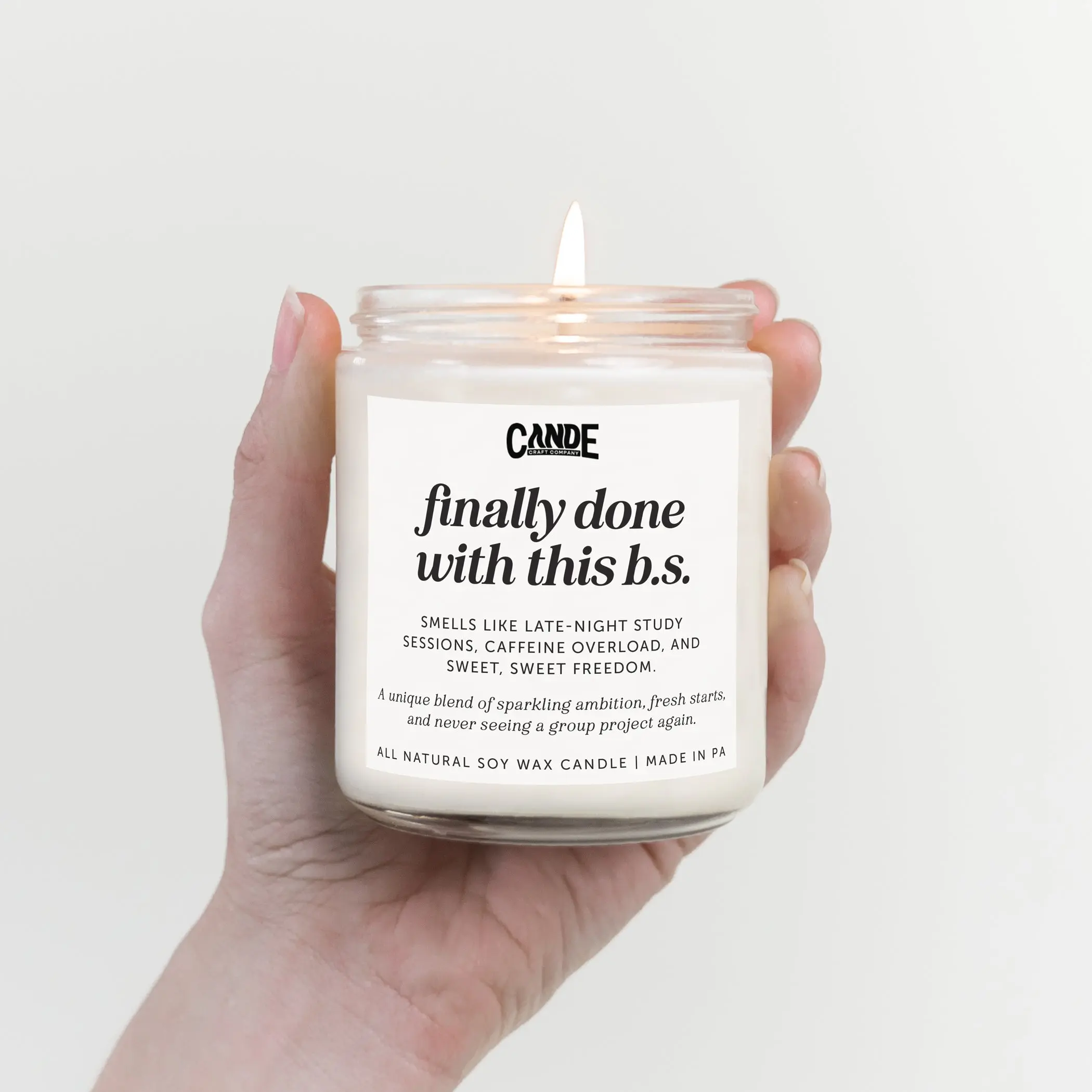 Graduation Gift Candle – Funny Scented Soy Candle for Grads - College Graduation Gift for Her or Him