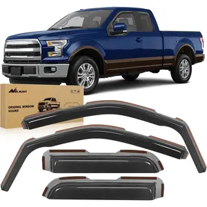 Nilight in Channel Rain Guards for Ford F150 2004 2005 2006 2007 2008 2009 2010 2011 2012 2013 2014 Super Cab Original Window Deflectors,Vent Window Visors-4PCS Car Cover Truck Vehicle Automotive Replacement #SummerVibes tiktokshopspringglowup