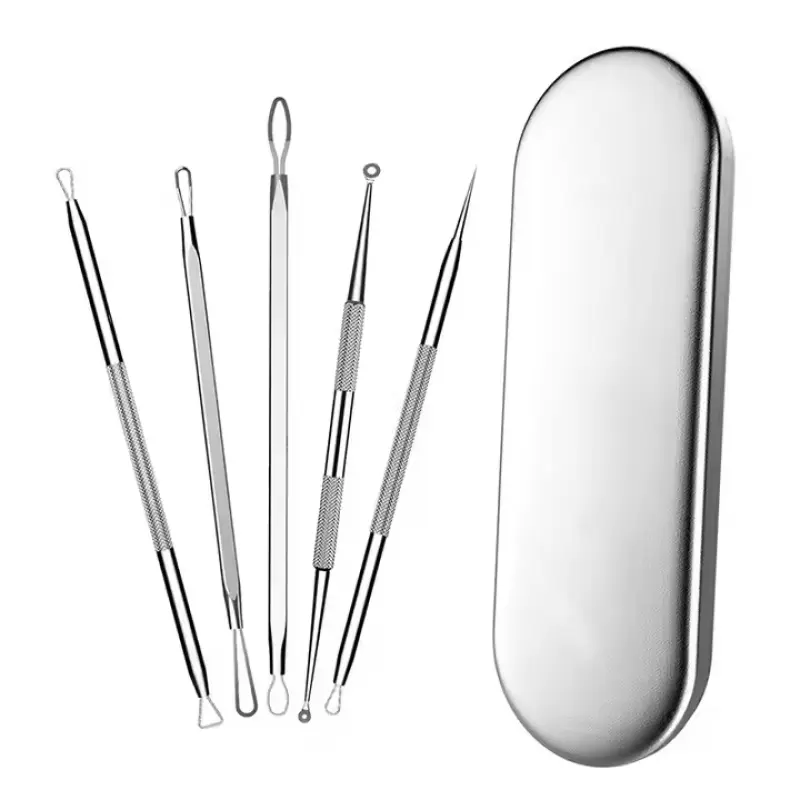 Hot Selling 5 Acne Needles/Set Facial Acne Removal Extractor Blackhead Removal Kit