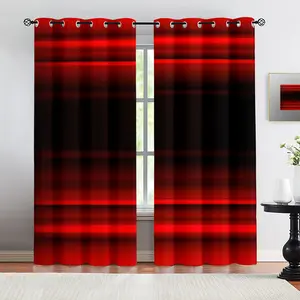 Multiple Size 2Pcs Darkening Grommet Trendy Aesthetic Print Curtains, Light Blocking Fabric, Wrinkle Resistant, Durable Fabric, All Season Use, Living Room Bedroom Home Decor
