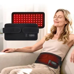 Light Pad 660nm & 850nm Leds, Waist Back Knee Wrist Elbow Red Light Wrap Strap,  Timer Settings Muscle Tissues Relax Pad USB Plug-in Use