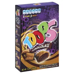 Toops Chocolate Cereal - Delicious Snack and Dessert