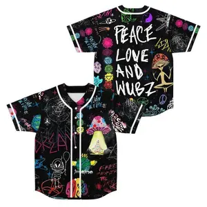 New Arrival 2025 DJ LSDream Mushroom Rave Baseball Jersey - Gift for Music Fans EDM Fan, For The Raver in the world Rave Music Gift for Fans Gifts for Women and Men Shirt 10907