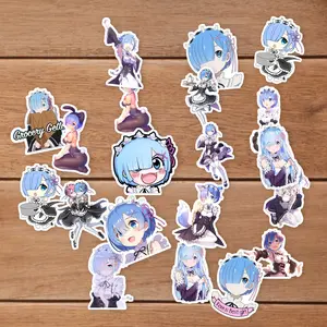 Stickers Pack 20 Pcs Rem Bike Waterproof Vinyl Laptop Car Colorful Aesthetic Guitar Luggage Bottle Bumper Skateboard Water