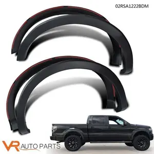 Fits 2009-2014 Ford F150 Replacement Matte Black Fender Flare Wheel Protector