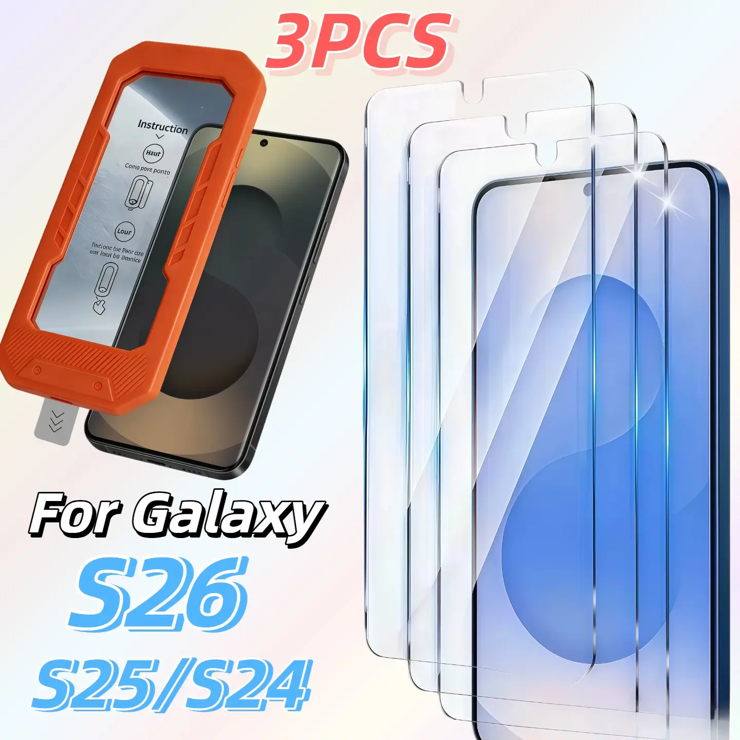 Samsung S26 Series Protective Screen Protector Film, Ultra-Thin & Durable Design, Easy Install Anti-Scratch Protection, Compatible with Samsung S26/s26+/s26 Ultra Smartphone Accessories Installation