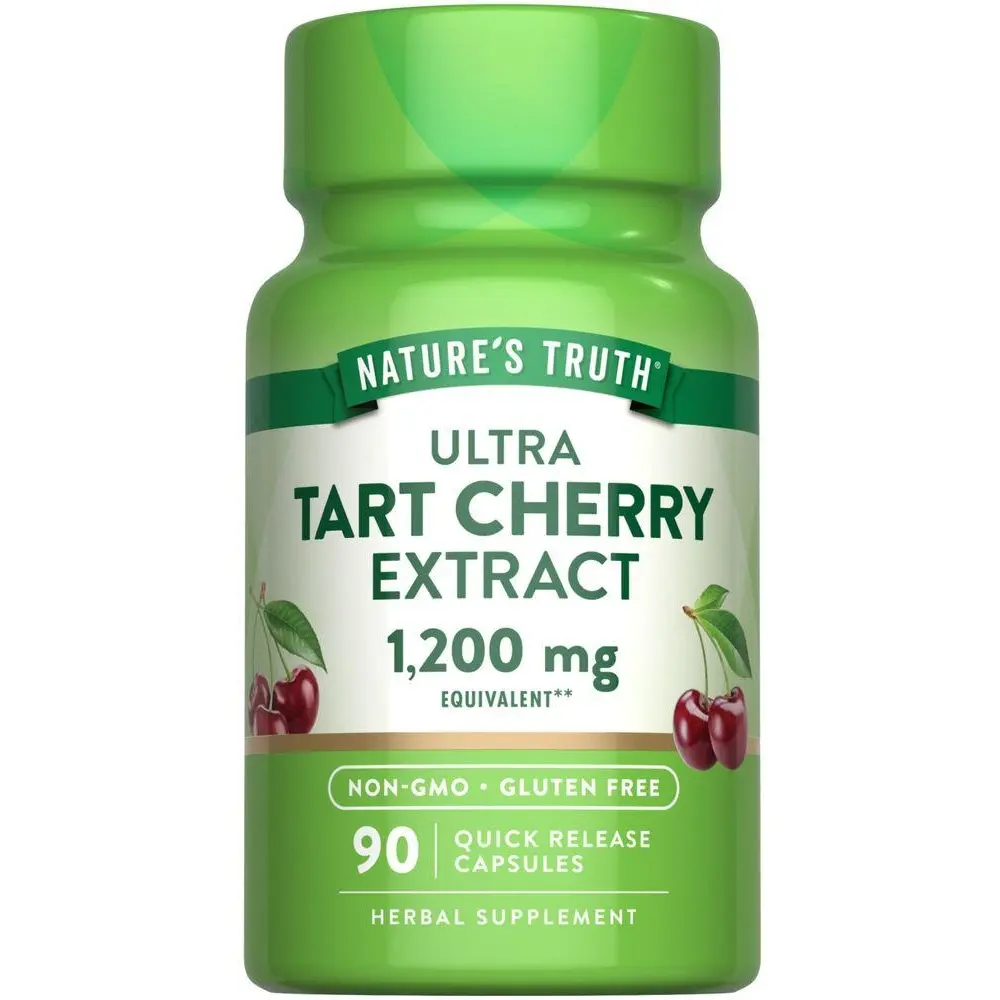 Nature's Truth Tart Cherry Extract Capsules 1200 mg - 90 Count - Non-GMO & Gluten Free Supplement