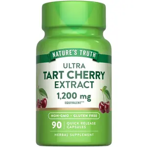 Nature's Truth Tart Cherry Extract Capsules 1200 mg - 90 Count - Non-GMO & Gluten Free Supplement