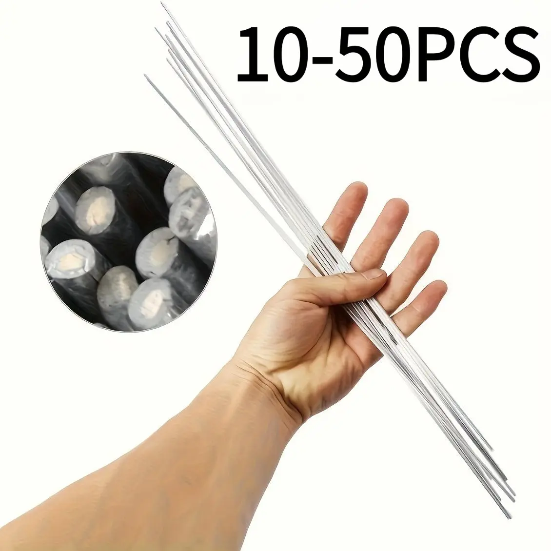 50 Pieces Low Temperature Low Melting Point Soldering Rods, Easy Melting Aluminum Alloy Welding Bars, Weldability, Durable Construction, Quality, Ideal for Metalworking Projects