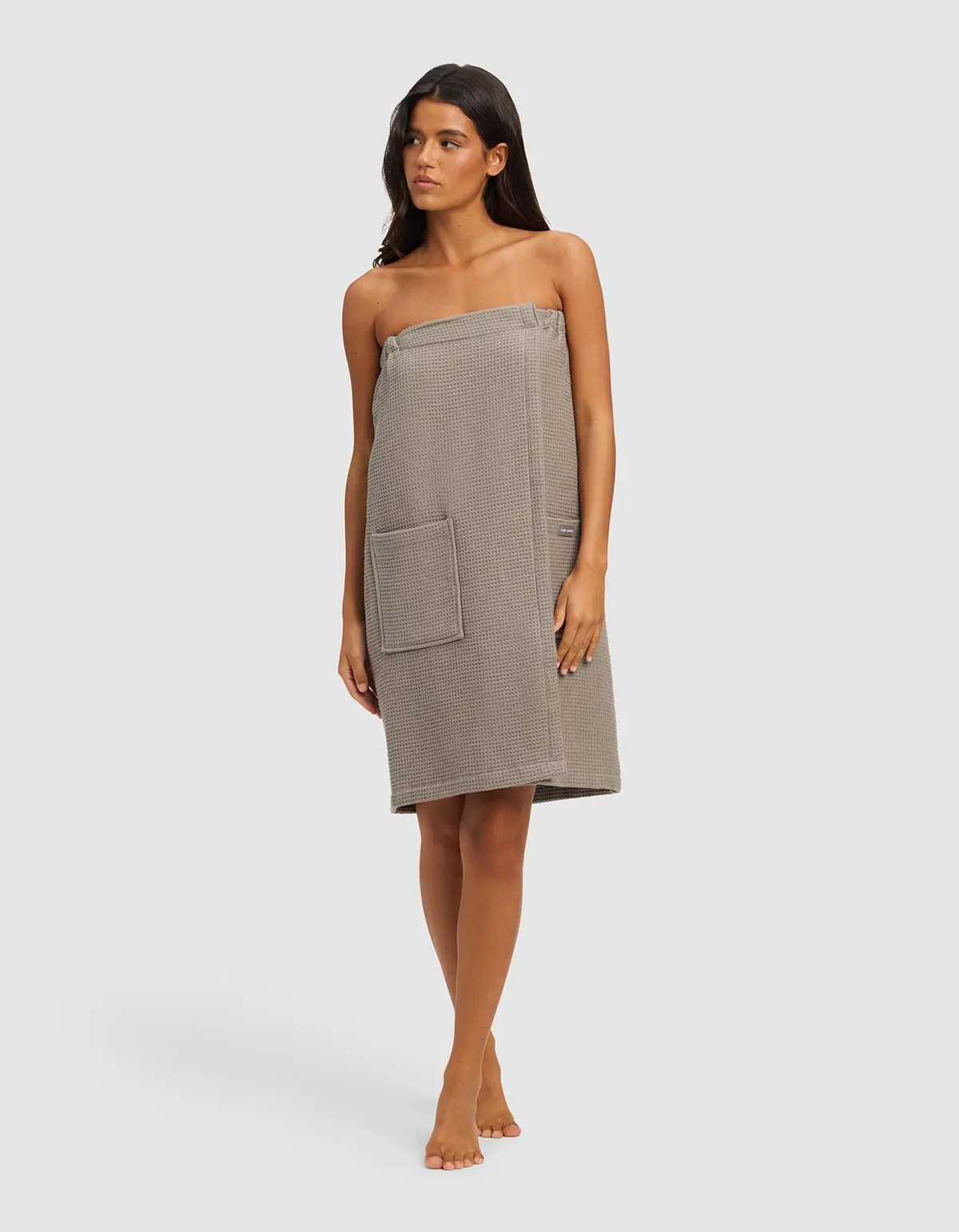 Cozy Earth Waffle Bath Wrap | Dual-Sided Bamboo Viscose & Cotton Bath Wrap with Adjustable Fit