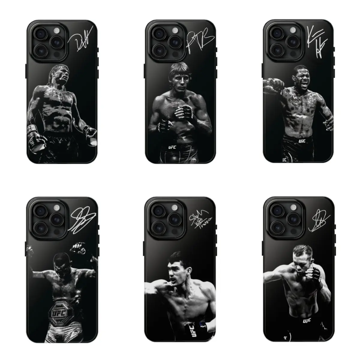 MMA Legends Signature Phone Case, Legendary Fighters Collection, Iconic Fighters phone Cases For iPhone 12,13,14,15,16,17Promax Pro Plus,durable phone case,It's a great gift for a good friend,for holidays
