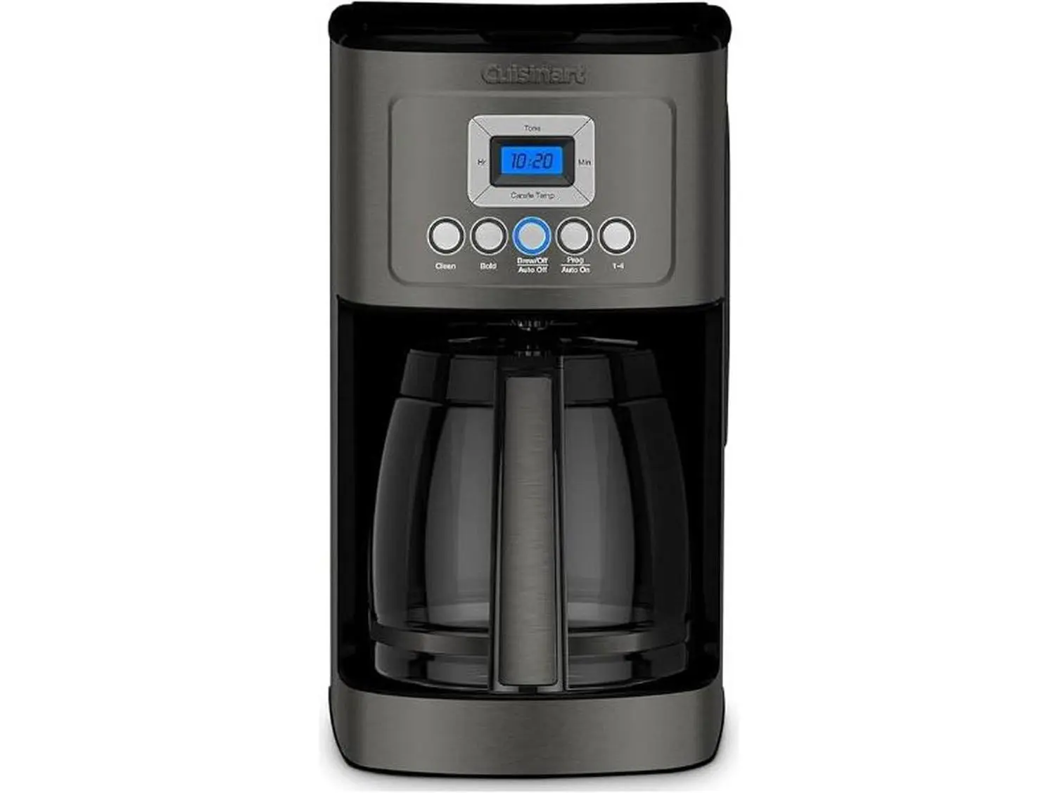 Cuisinart Programmable 14-Cup Glass Carafe Coffeemaker - Fully Automatic, Backlit LCD, Brew Control, Auto-Off, Visible Water Volume, 9.4 lbs, Hotter Coffee