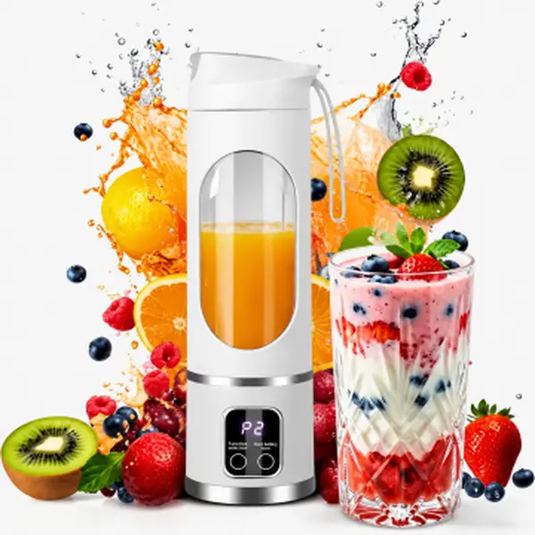 USB Rechargeable Portable Blender & Juicer Cup, Smoothie Blender for Shakes, Fruit & Vegetable Juicer, Compact Mini Blender for Travel, Gym & Back To School, Leak Proof Household Kitchen Appliance, Baby Food Maker, Summer Essentials