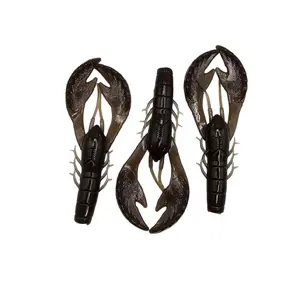 bassattackerbaits 3.5 Ecto Crawfish Fishing Lure  10 per pack