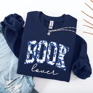 Cute Book Lover Sweatshirt, Bookworm Crewneck, Reading Club, Librarian Gift, Bookish Merch, Reader, Teacher Gift, Book Girly Top, Read Book