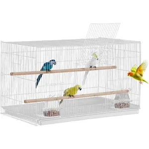 VEVOR 30 Inch Flight Bird Cage, Stackable Bird Cage Parakeet Cage with Slide-Out Tray and Handle, Small Parrots Birdcage for Cockatiels Budgies Conure Macaw Finch Lovebirds Canaries PigeonsVEVOR Super Brand Day