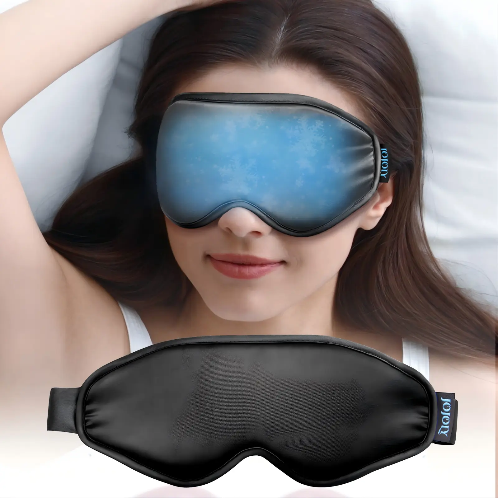 Cooling Eye Mask for Puffy Eyes: Fsa Eligible Items Hsa, Ice Eye Pack for Migraine After Surgery Relief - Reuable Cold Compress for Headache Puffiness - Comfortable Perfect Fit Gel Sleep Mask sleeping