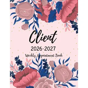 2026-2027 Client Appointment Book: Weekly Planner 15 Minute Increment for Salons, Hairdressers, Spa and Nail Paperback – May 7, 2025