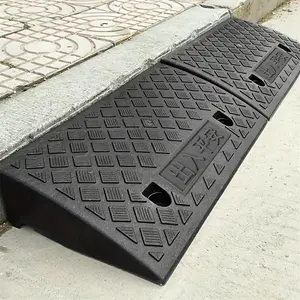 Portable Car Ramp, Front Location Threshold Ramp for Lawn Mowers, Cars, Wheelchairs, and Pets with Bolt Hole Fixing, Home Accessories