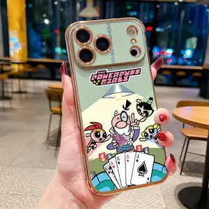 Poker cartoon character Phone Case for iPhone 17 15 Pro Max 16 14 Plus 13 12 11 X XS Max XR Electroplating TPU Anti-Slip Bumper Shockproof Cover Gift Soft TPU