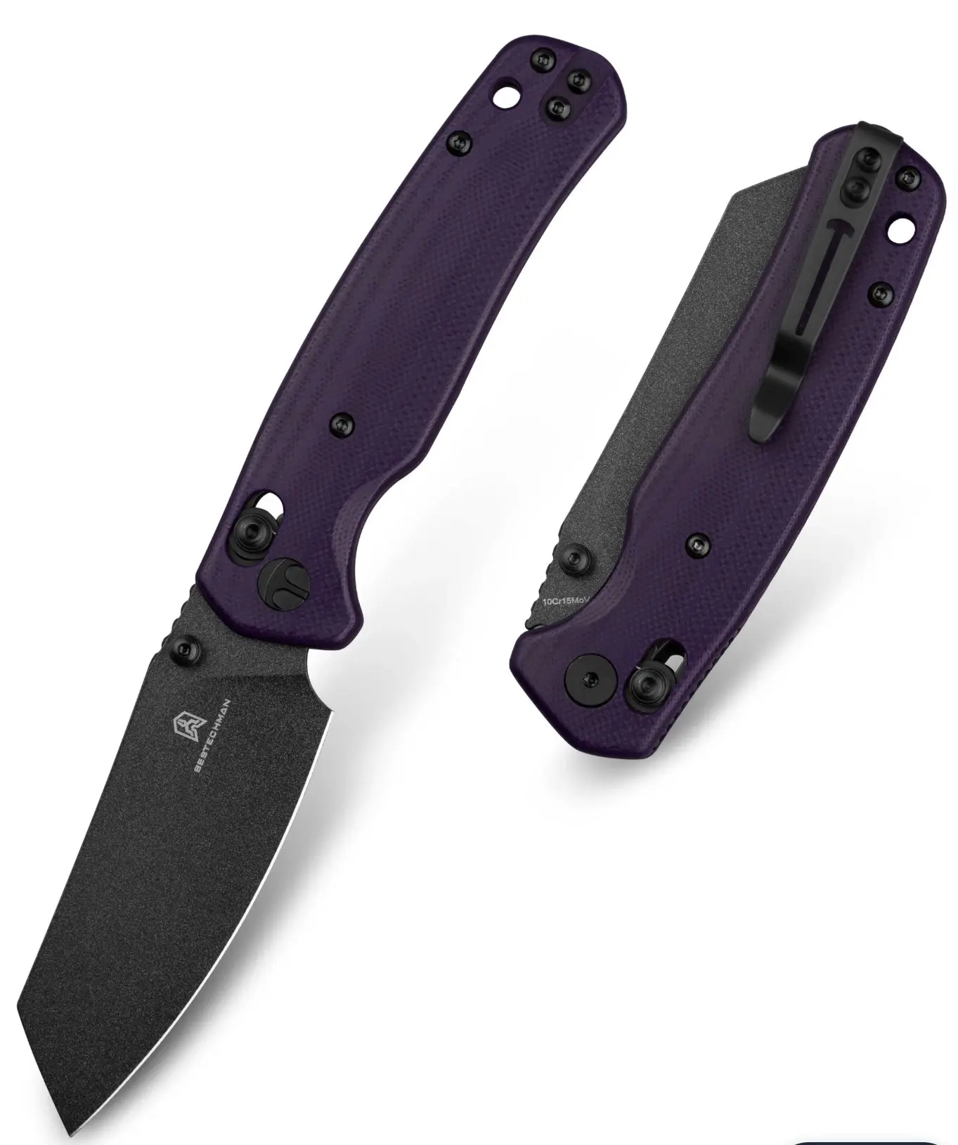 BESTECHMAN CICADA'S WING 10Cr15MoV Blade, G10 Scales, B-Lock, Folding Knife