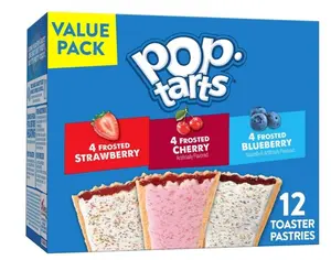 Pop-Tarts Toaster Pastries, Breakfast Foods, Kids Snacks, Variety Pack (12 Pop-Tarts)
