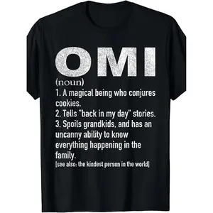 Men's & Women's Plus Size T-Shirt 0XL-5XL - German Omi/Aunt/Uncle/Niece/Nephew - Casual Round Neck Short Sleeve Tee Suitable for Family Heritage Gifts, Grandma Gifts, German Language Apparel, PLUS SIZE