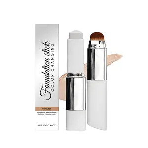 Natural Color Two-In-One Transforming Foundation Stick, Concealer Foundation Hybrid, Lightweight Long-Lasting Makeup, Moisturizing Concealer, Flawless Finish