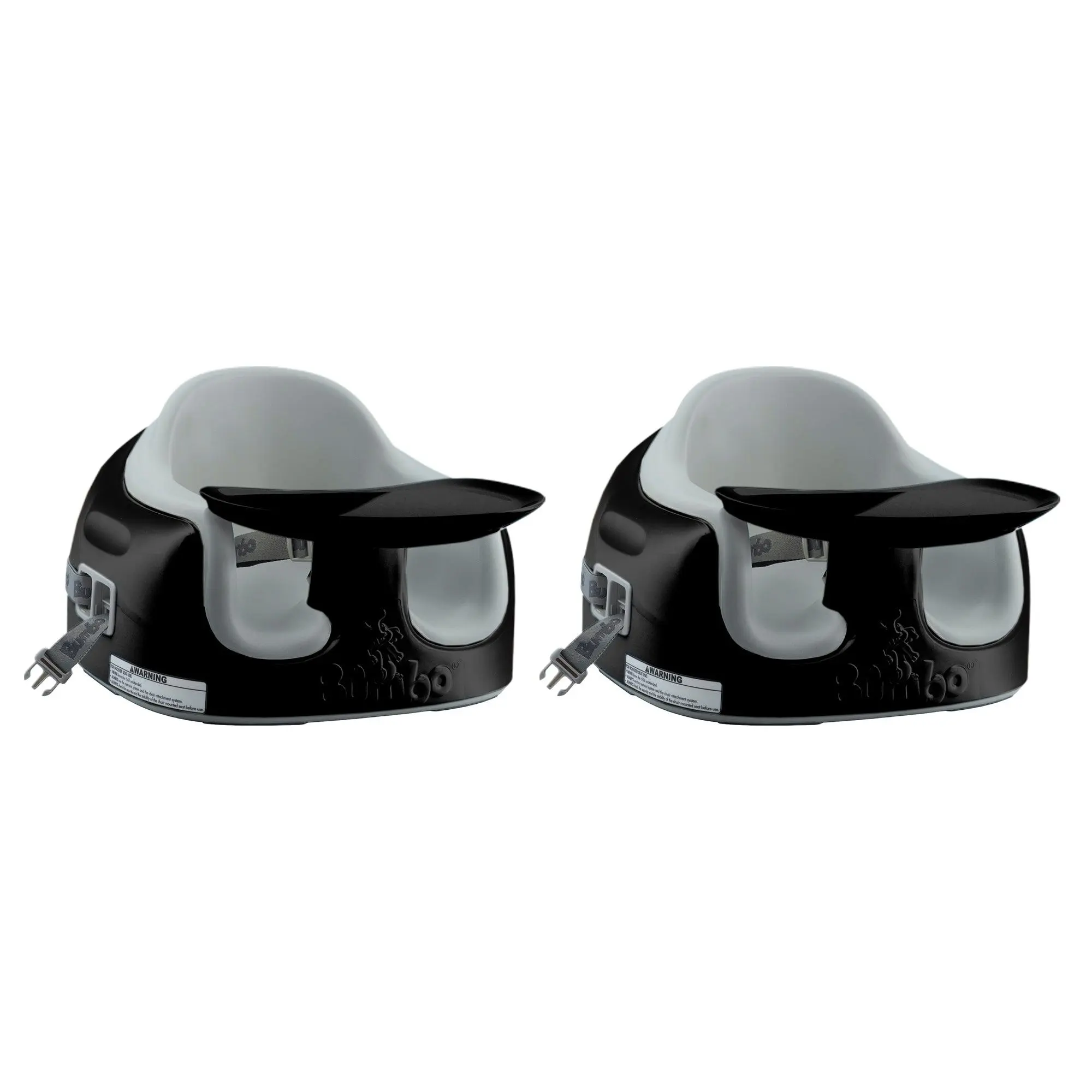 Bumbo Toddler Adjustable 3-in-1 Multi Seat High Chair, Black/Monsoon (2 Pack)