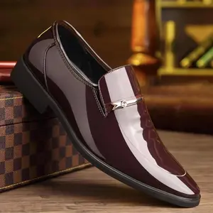 Men Loafers Pointed Toe Soft Sole Business Casual Shoes Daily Commute Office Wear