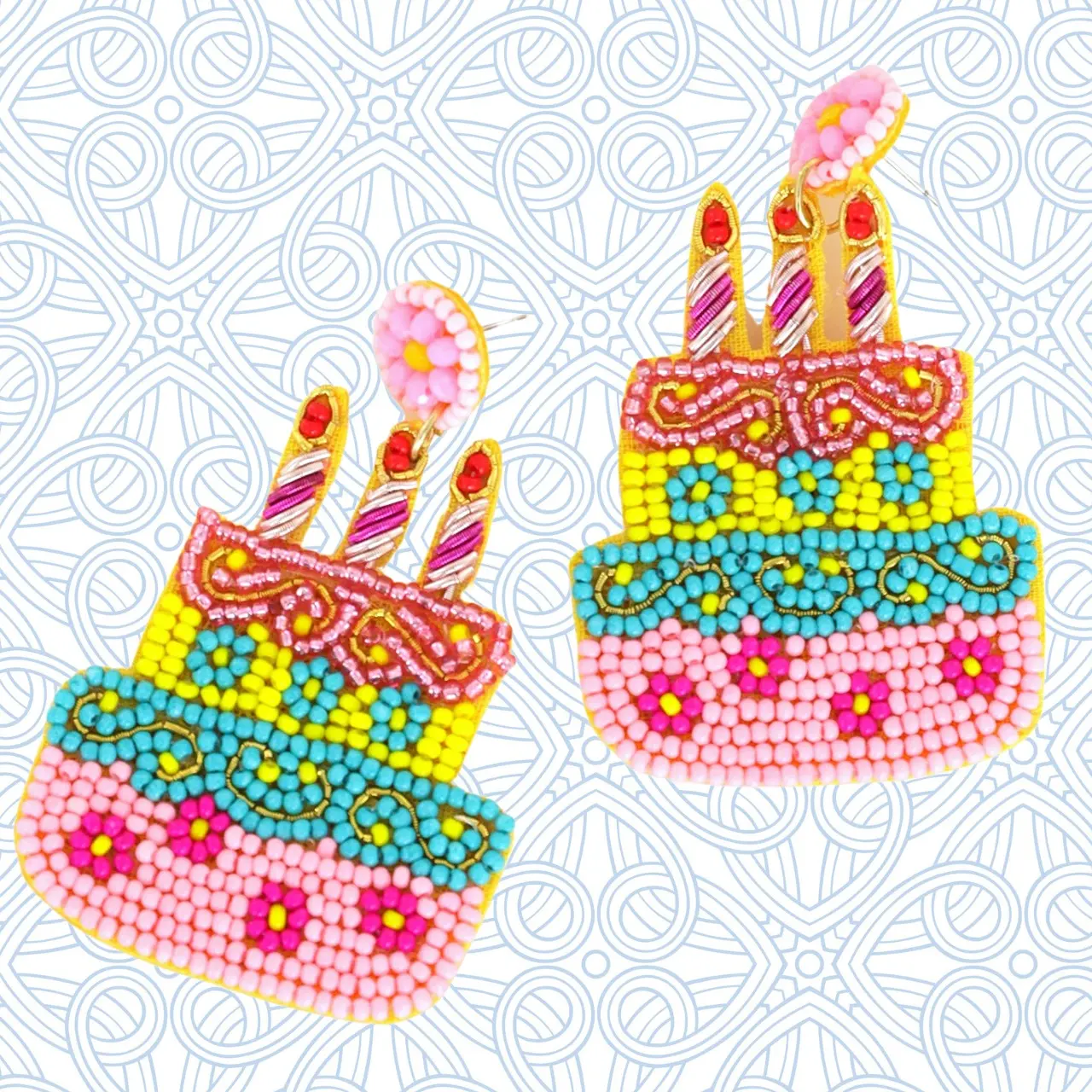 THE RAINBOW BIRTHDAY CAKE EARRINGS