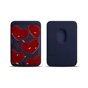 Full-screen red heart pattern, MagSafe wallet case, compatible with all iPhones, including iPhone 17/16/15/14/13/12/11, waterproof, shockproof, and scratch-resistant, a holiday gift for friends, family, and yourself summerwins