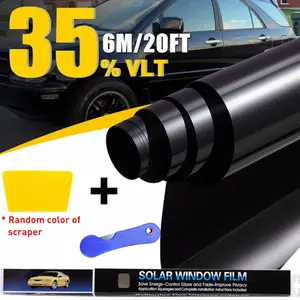 Car Window Tint Film 35% VLT- 20IN ×20FT Window Tint Film for Car Automotive Window Tint Privacy Sunlight Heat UV Block Protection Scratch Resistant Vehicle Truck