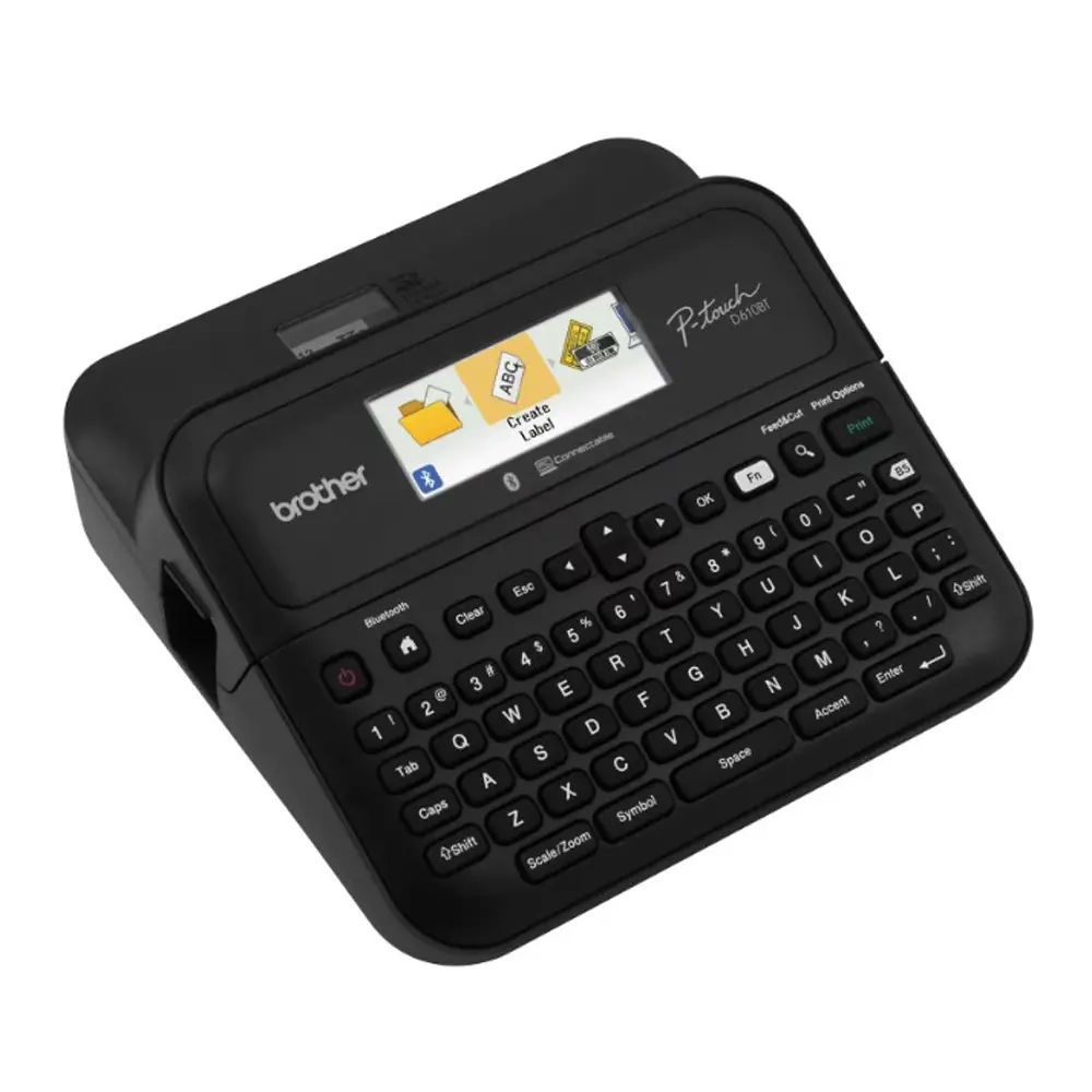 Brother P-touch PTD610BT Business Professional Bluetooth Label Maker for Efficient Label Printing