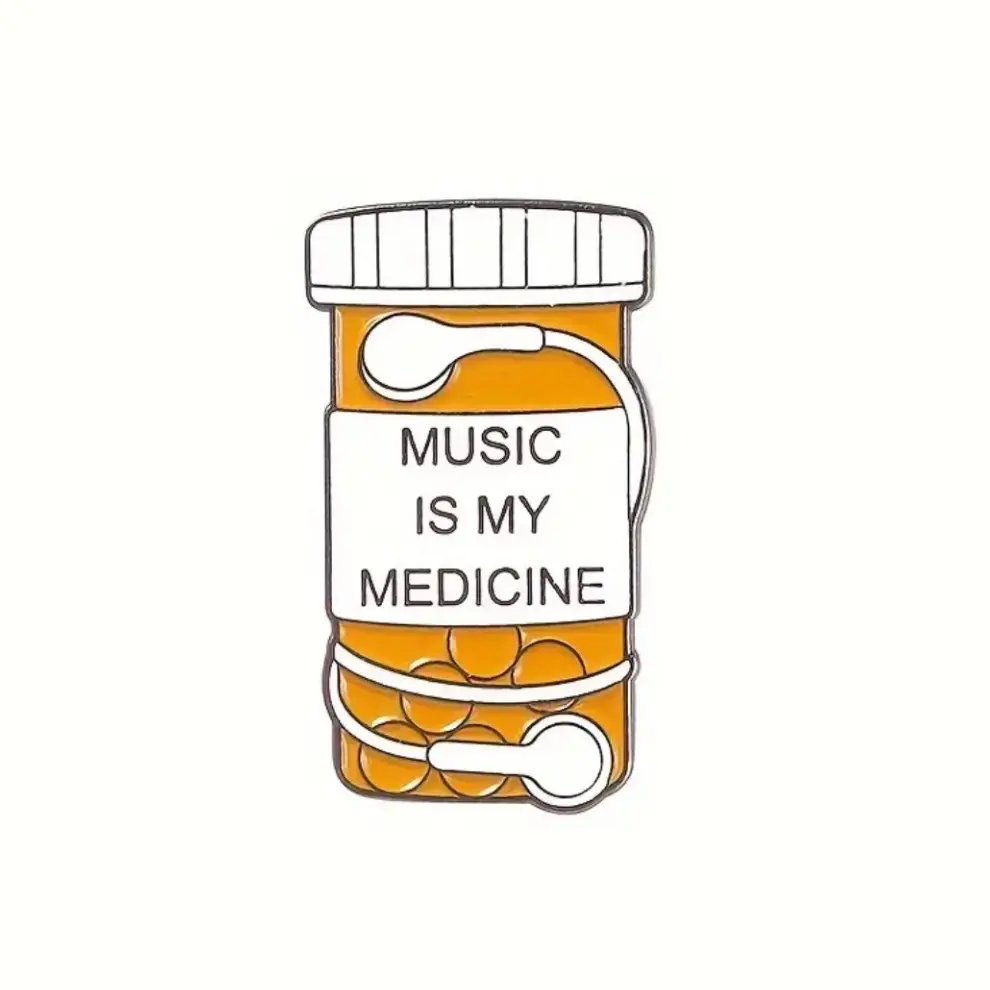 Music is my medicine enamel pin Music is my medicine enamel pin