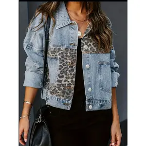 LEOPARD JEAN JACKET