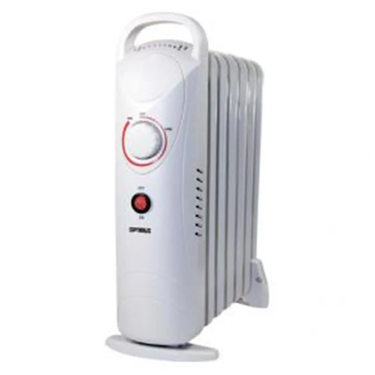Optimus 212 MAIN H6003 Compact Portable Household Oil-Filled Radiator Heater - 700W Power (600W & Above), Thermostatic Control, Overheat Safety Protection, Built-In Carrying Handle, Heats 150 sq. ft., Heat Insulating Appliance, Portable Size