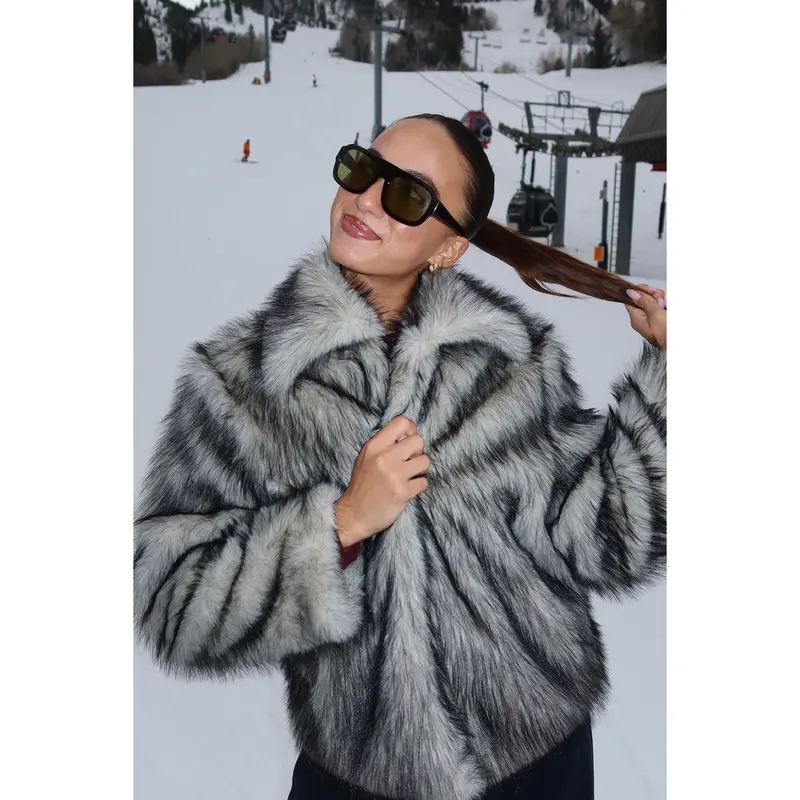 fur trim jacket y2k - TikTok Shop