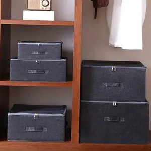 Foldable Ion Storage Box, Waterproof Organizer, Bedding Folder, Foldable Storage Box, Suitable for Closet, Bedroom, Kitchen, Books