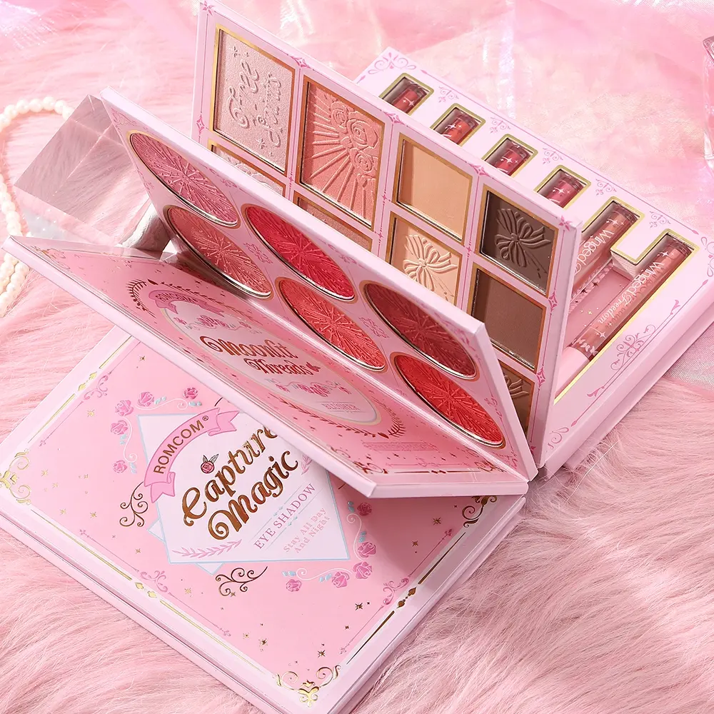 Perfect makeup kit set, Makeup Sets, cosmetics kit, makeup magic book, including eye shadow, lip gloss, powder blusher, highlight, a complete set of makeup magic book, an ideal gift for women on holiday parties