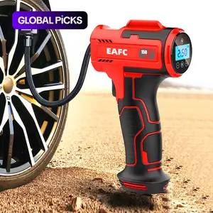 EAFC Portable Wireless Handheld Tire Inflator, Automotive Tire Inflator, Tyre Inflator, Rechargeable Car Tire Inflator with Digital Display & LED Light, Tire Inflation Tool for Car and Motorcycle, Cordless Vehicle Tire Inflator #GLOBAL PICKS